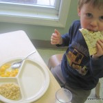 Landon Eating Lunch