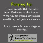 Newborn Tip of the Week {Pumping Storage}